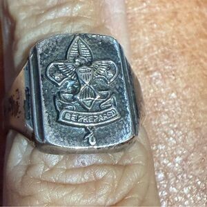 Sterling Silver Boy Scout Emblem Ring, 1960’s